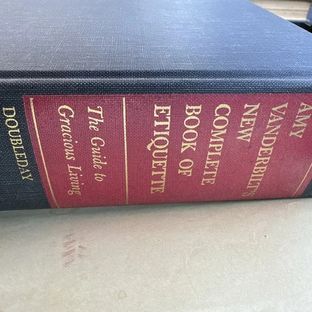 Vintage Amy‎ Vanderbilt's New Complete Book of Etiquette 1967.